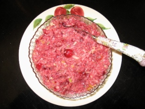 Cranberry Sour Cream Relish