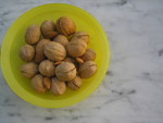 Walnuts are one of the top 10 Super Foods. Pictured here is a bowl of them.
